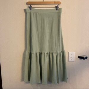 Cider Sage Green Womens A-Line Skirt Size Small